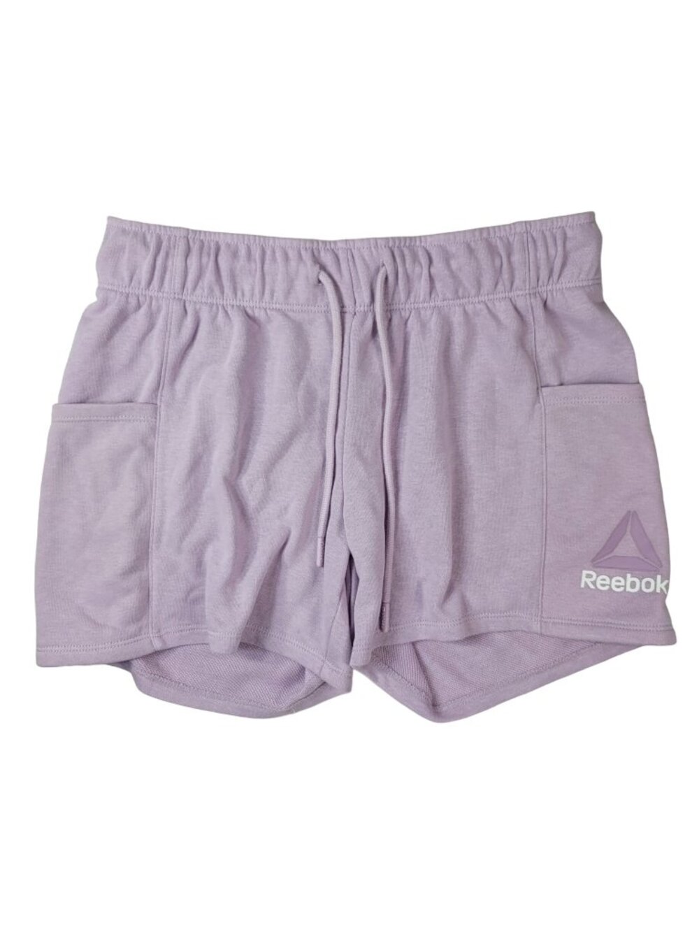 Reebok Women Athletic Shorts Purple XS Pull On Elastic Pockets Mesh Drawstring